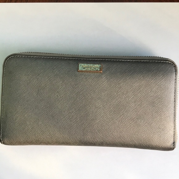 kate spade Handbags - KATE SPADE Newbury Lane Silver Wallet
